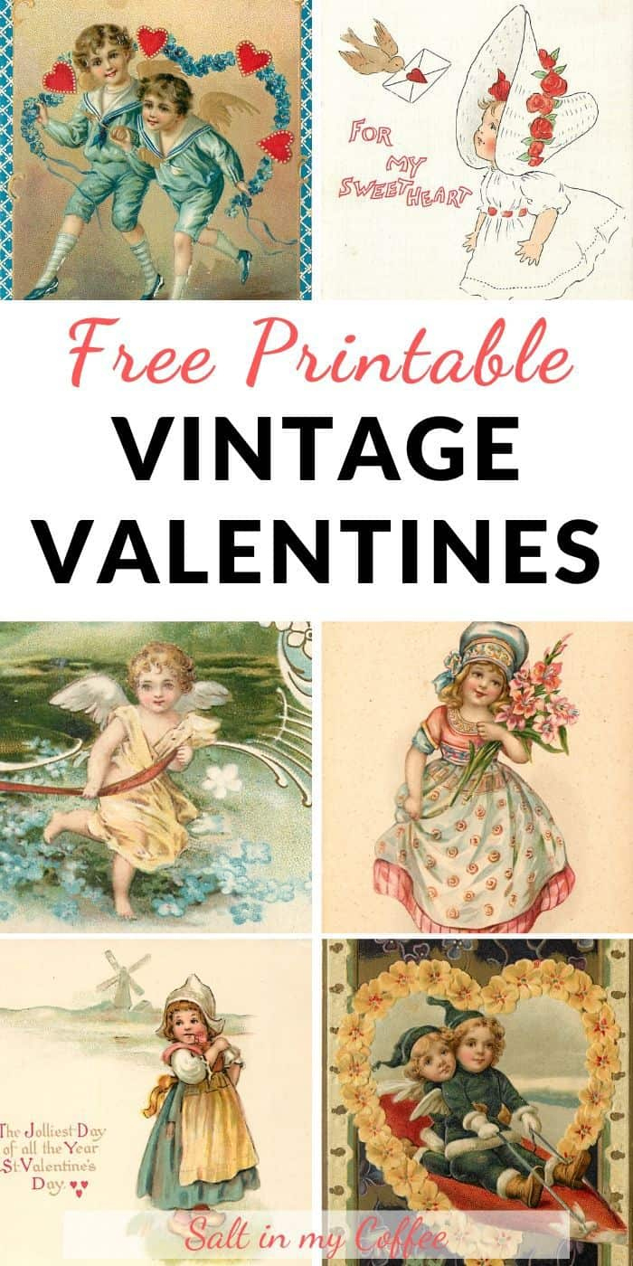 Free Printable Vintage Valentines - Salt In My Coffee with Free Printable Vintage Valentine Pictures