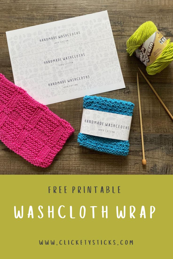 Free Printable Washcloth Wrap | Crochet Dishcloths, Dishcloth inside Free Printable Dishcloth Wrappers