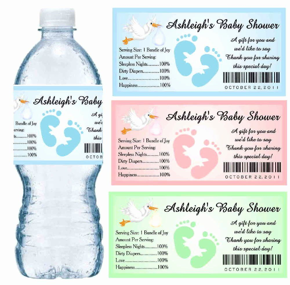 Free Printable Water Bottle Labels For Baby Shower Best Of 30 Baby with Free Printable Baby Shower Labels For Bottled Water