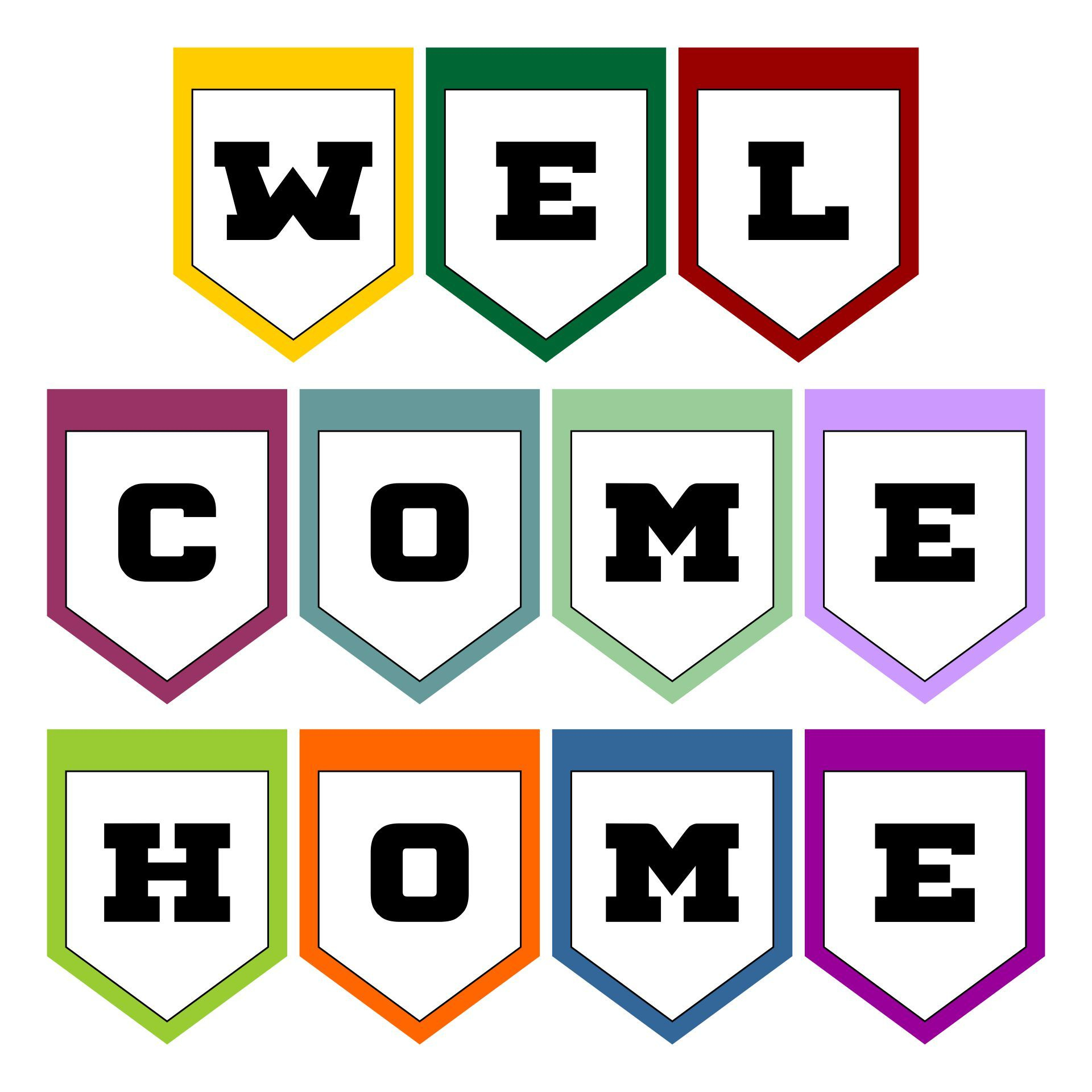 Free Printable Welcome Home Banner Template inside Free Printable Welcome Banner Template