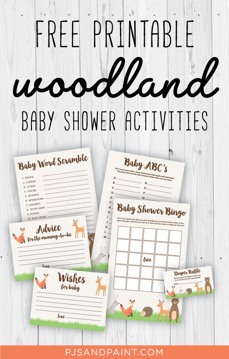 Free Printable Woodland Baby Shower Activities | Baby Shower inside Woodland Baby Shower Games Free Printables