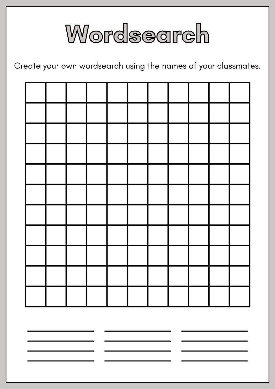 Free Printable Word Search Worksheet Templates | Canva intended for Free Search a Word Printable