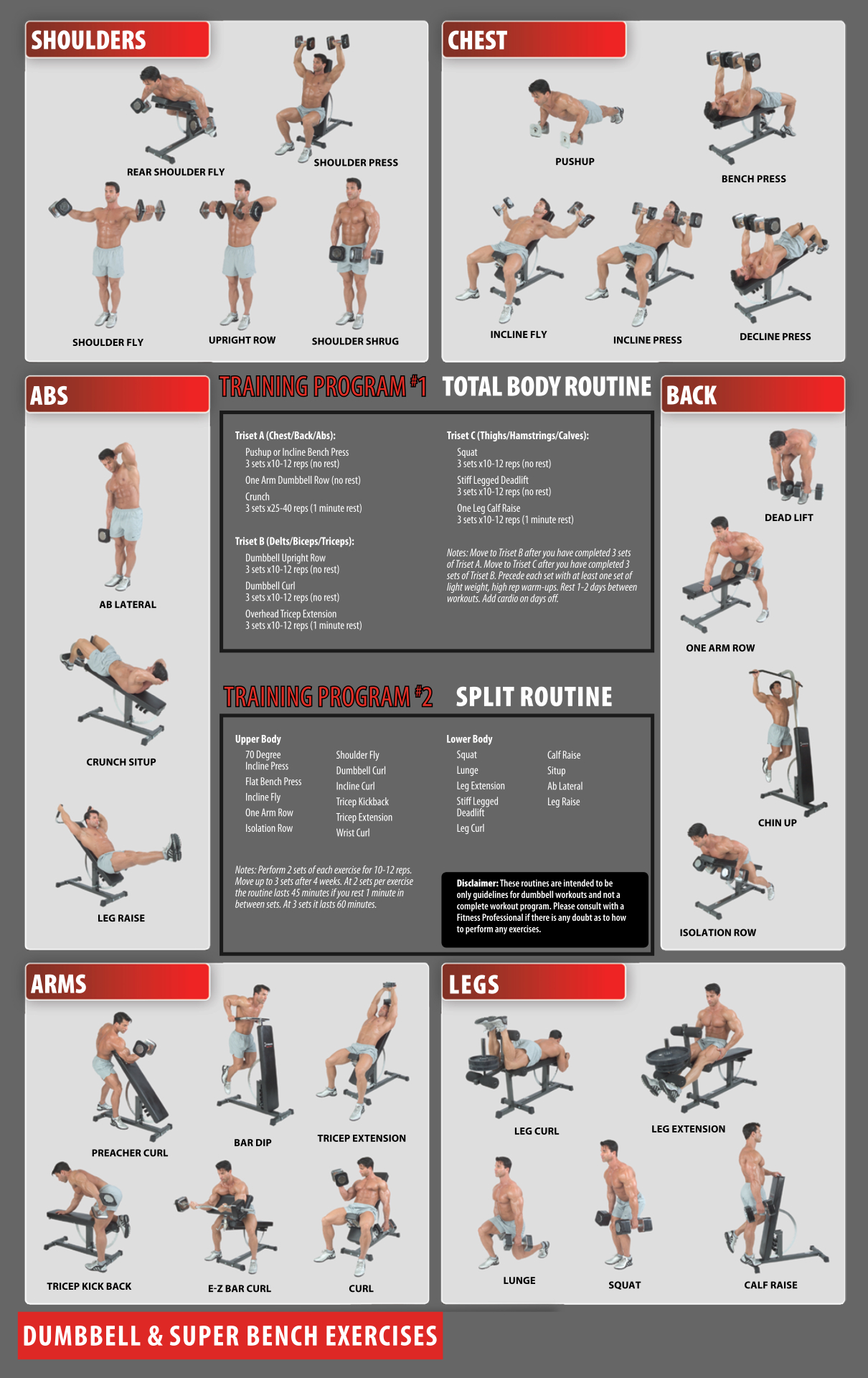 Free Printable Workout Charts For Effective Gym Training pertaining to Free Printable Workout Routines