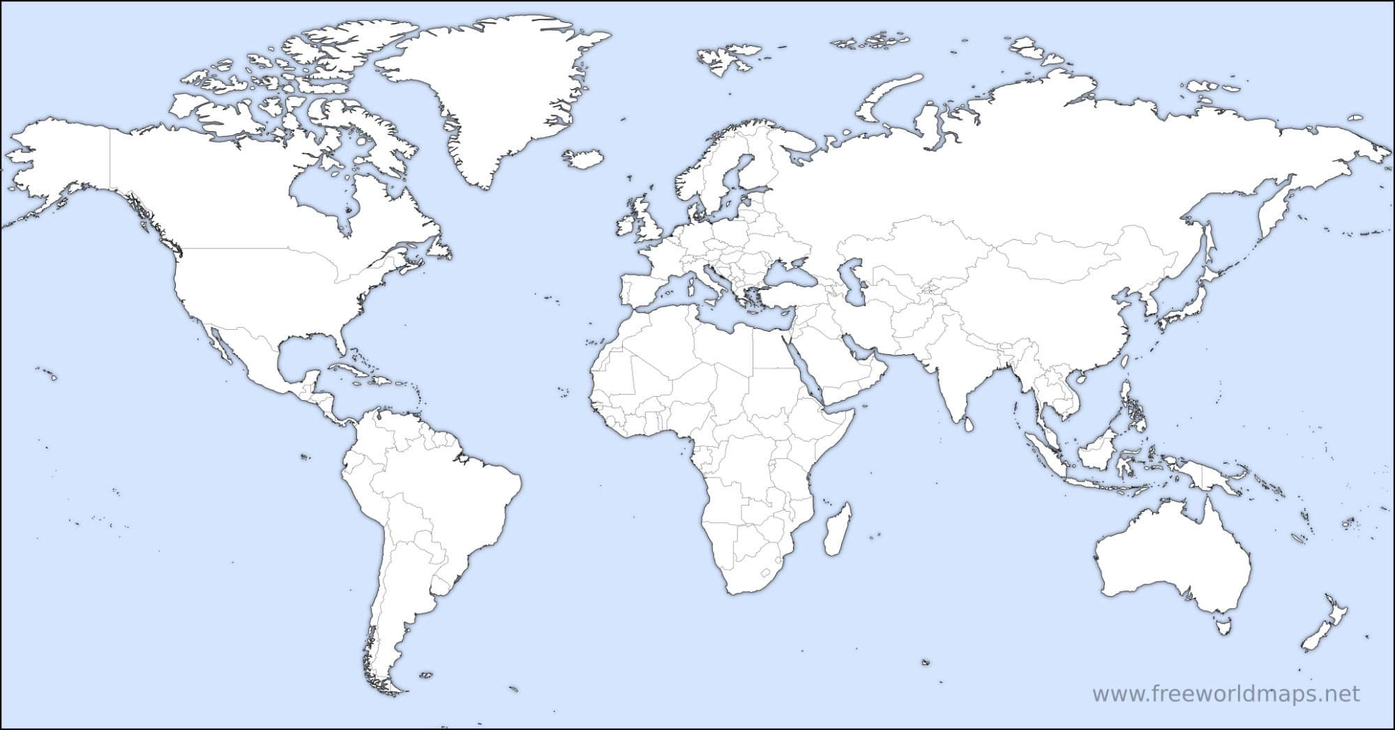 Free Printable World Maps intended for Free Printable Continent Map