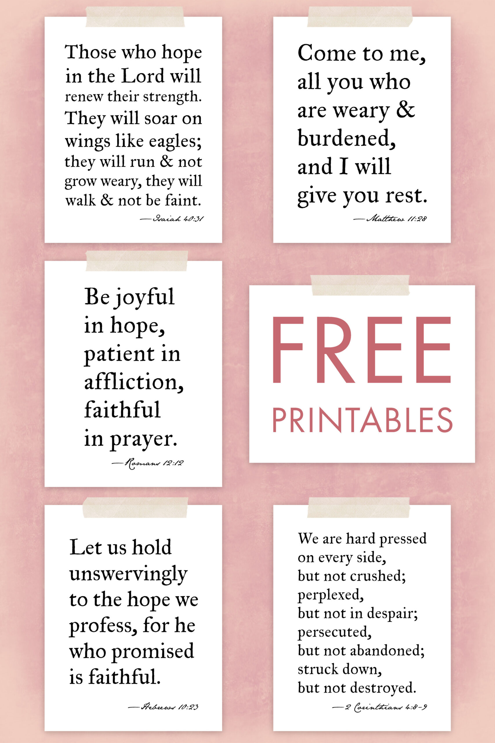 Free Printables: Bible Verse Wall Art — The Art Of Observation with regard to Free Scripture Printables