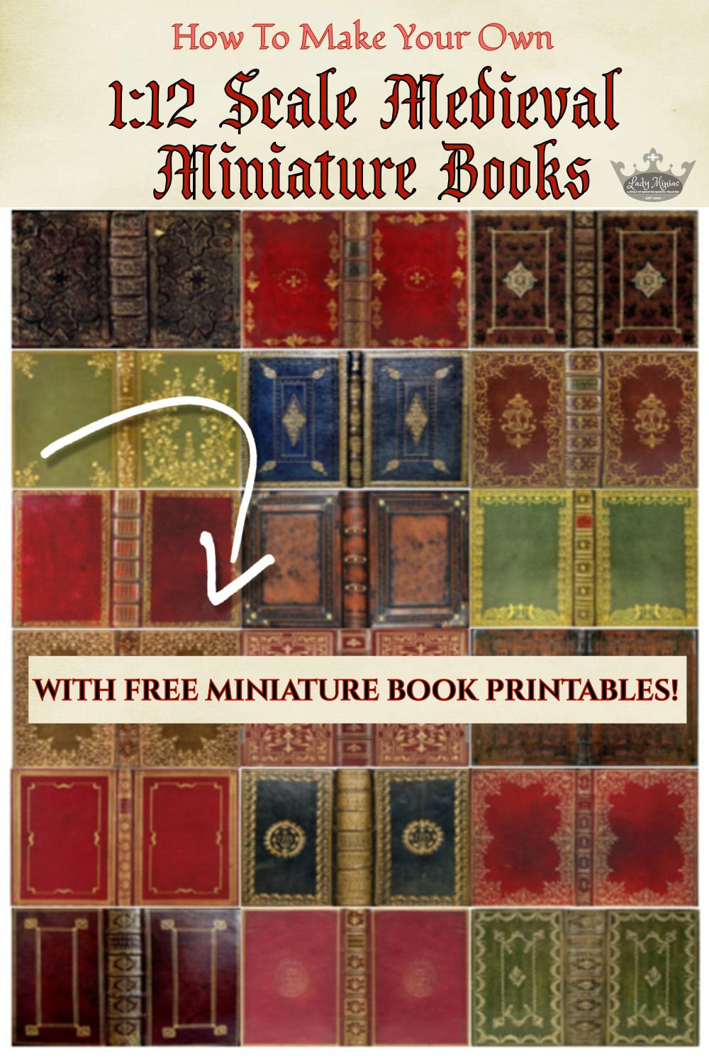 Free Printables - Make Your Own Miniature Books In 1:12 Scale inside Free Printable Mini Books