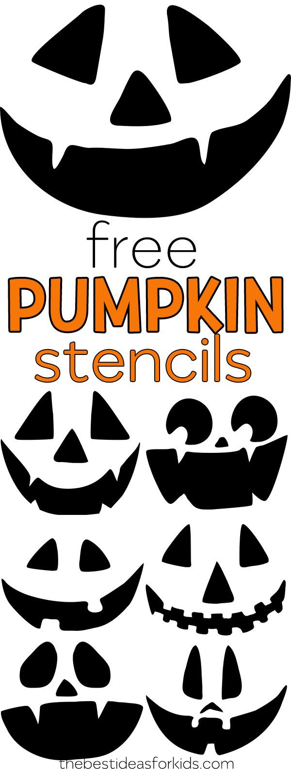 Free Pumpkin Carving Stencils - Fun Halloween Craft For Kids intended for Free Printable Pumpkin Carving Stencils For Kids