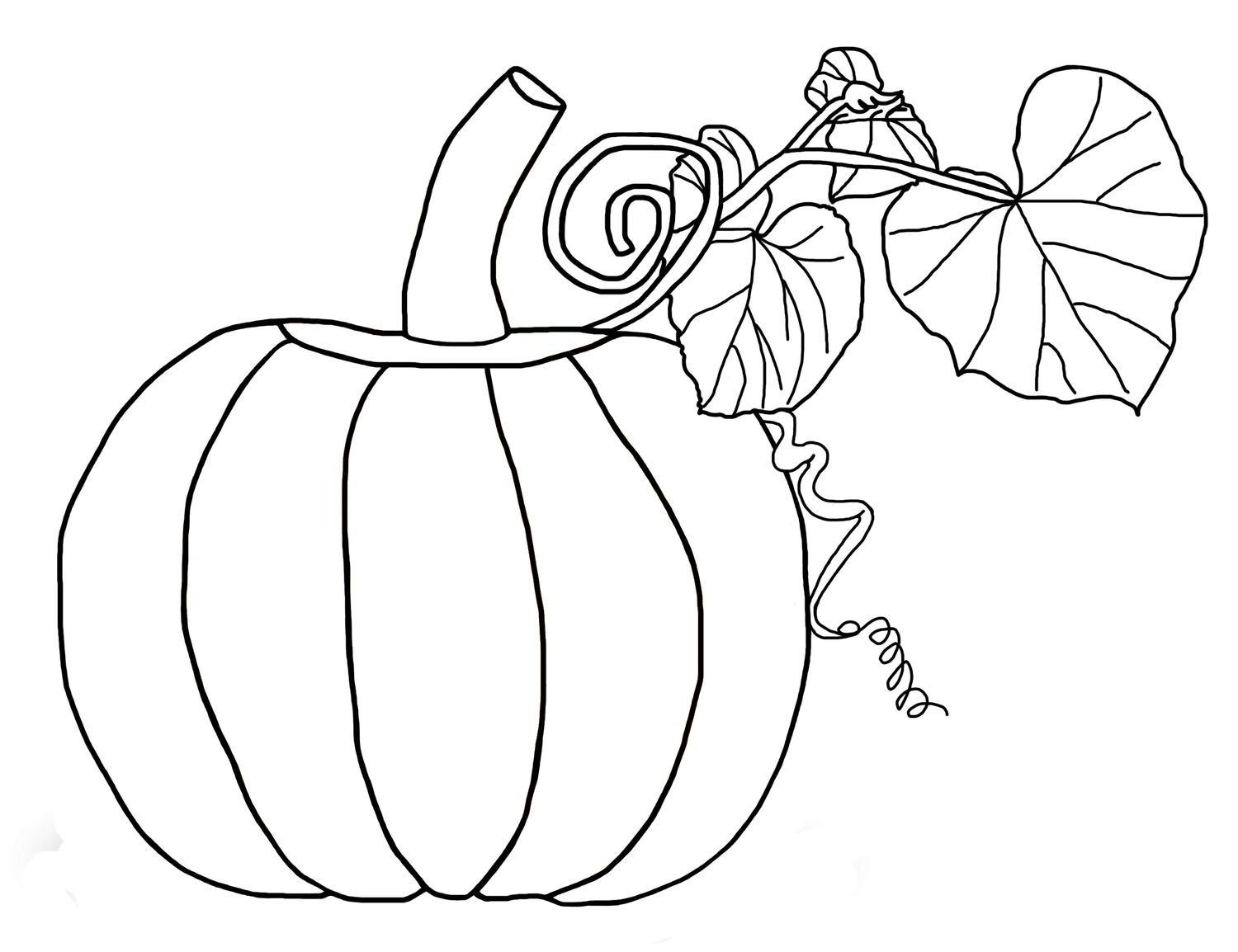 Free Pumpkin Coloring Pages For Kids intended for Free Printable Pumpkin Coloring Pages