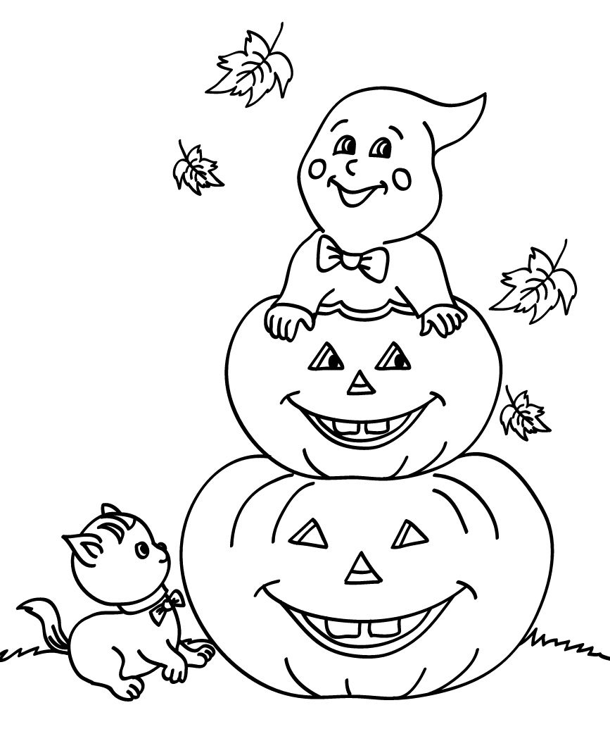 Free Pumpkin Coloring Pages For Kids throughout Free Halloween Pumpkin Printables