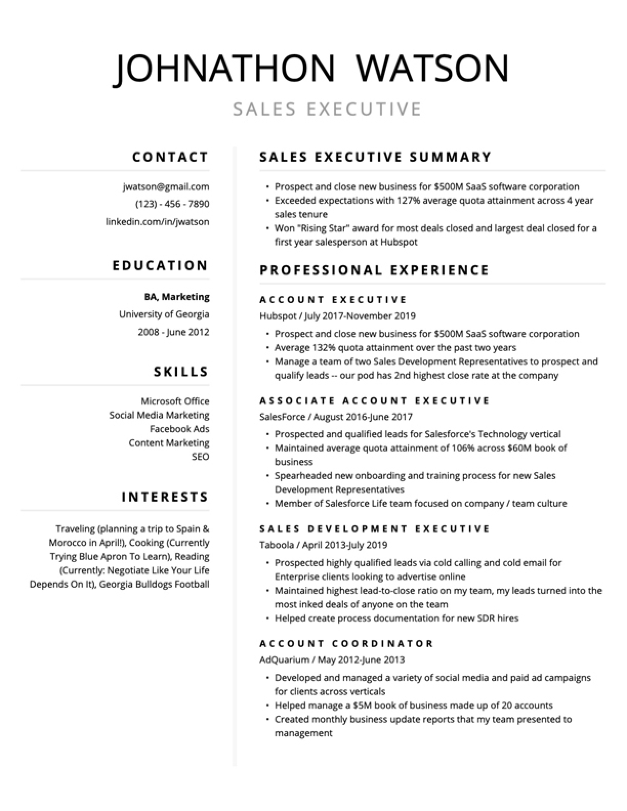 Free Resume Templates For 2024 (Edit &amp;amp; Download) | Resybuild.io in Free Printable Professional Resume Templates