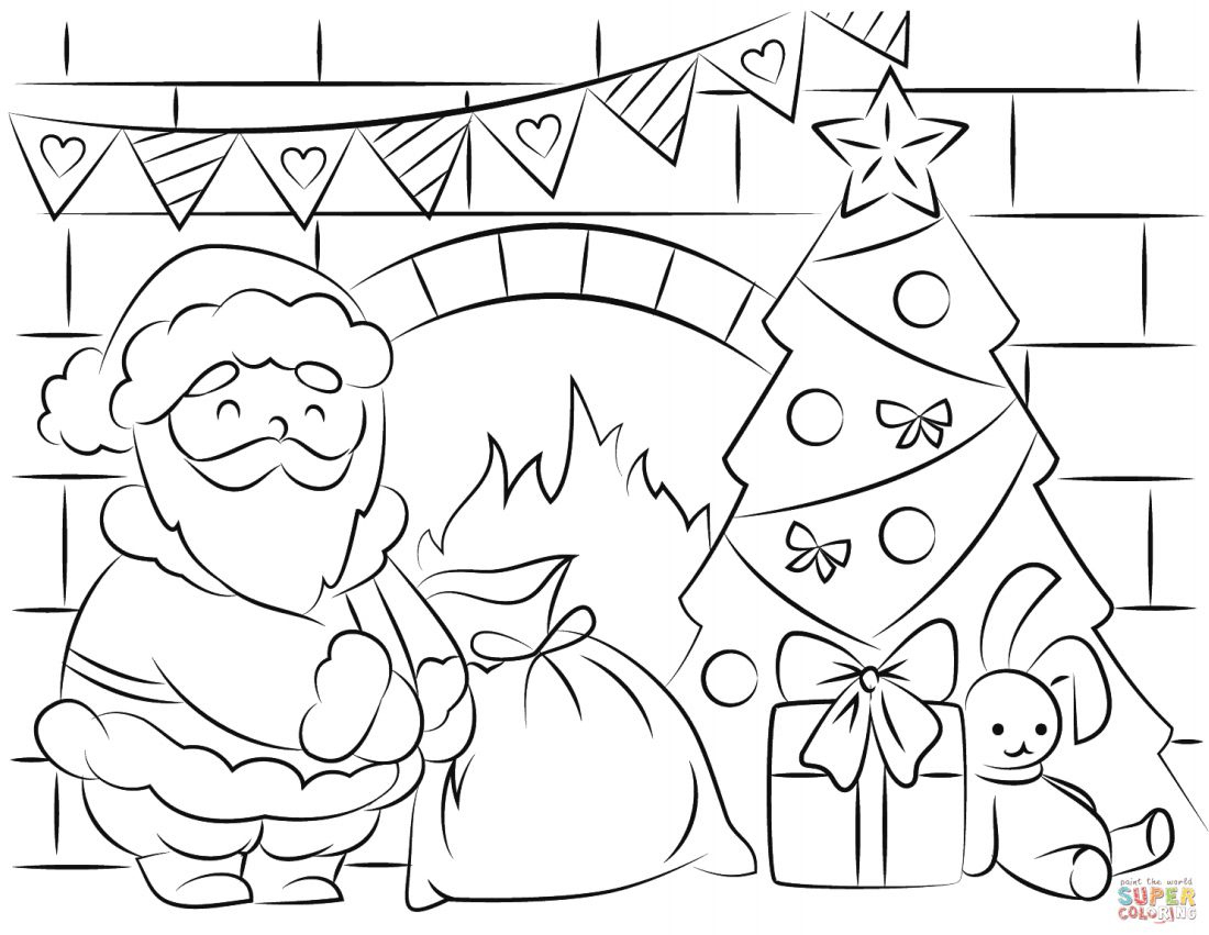 Free Santa Coloring Pages And Printables For Kids regarding Santa Coloring Pages Printable Free