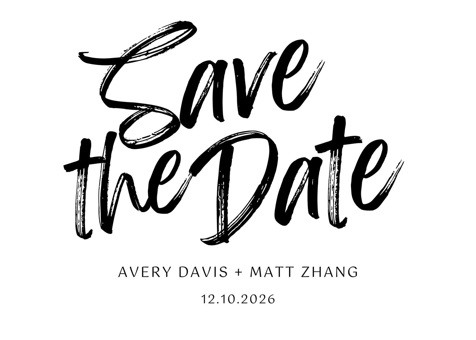 Free Save The Date Card Templates To Edit And Print | Canva for Free Printable Save the Date