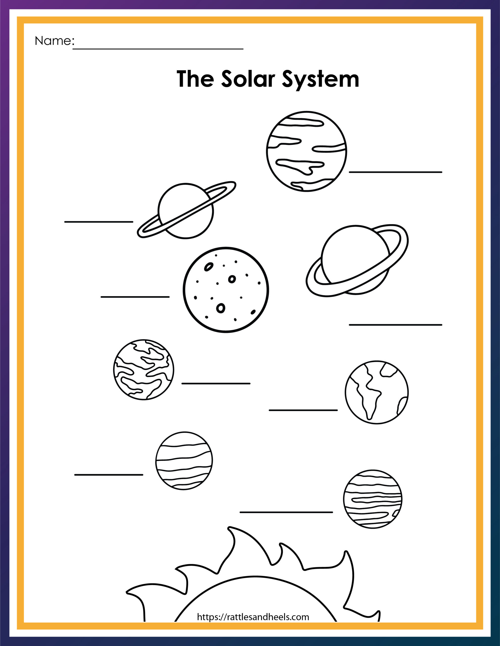 Free Solar System Worksheets For Kids - Adanna Dill with regard to Free Printable Solar System Worksheets