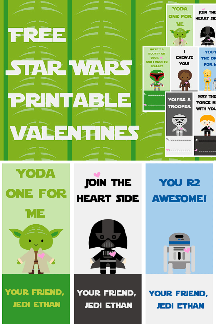 Free Star Wars Printable Valentines - A Grande Life with Free Printable Lego Star Wars Valentines