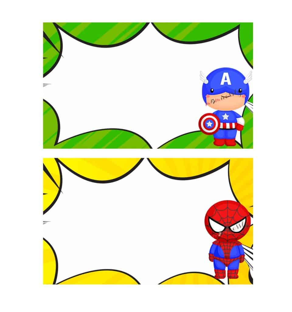 Free Superhero Name Tags – Tribobot X Mom Nessly for Superhero Name Tags Free Printable