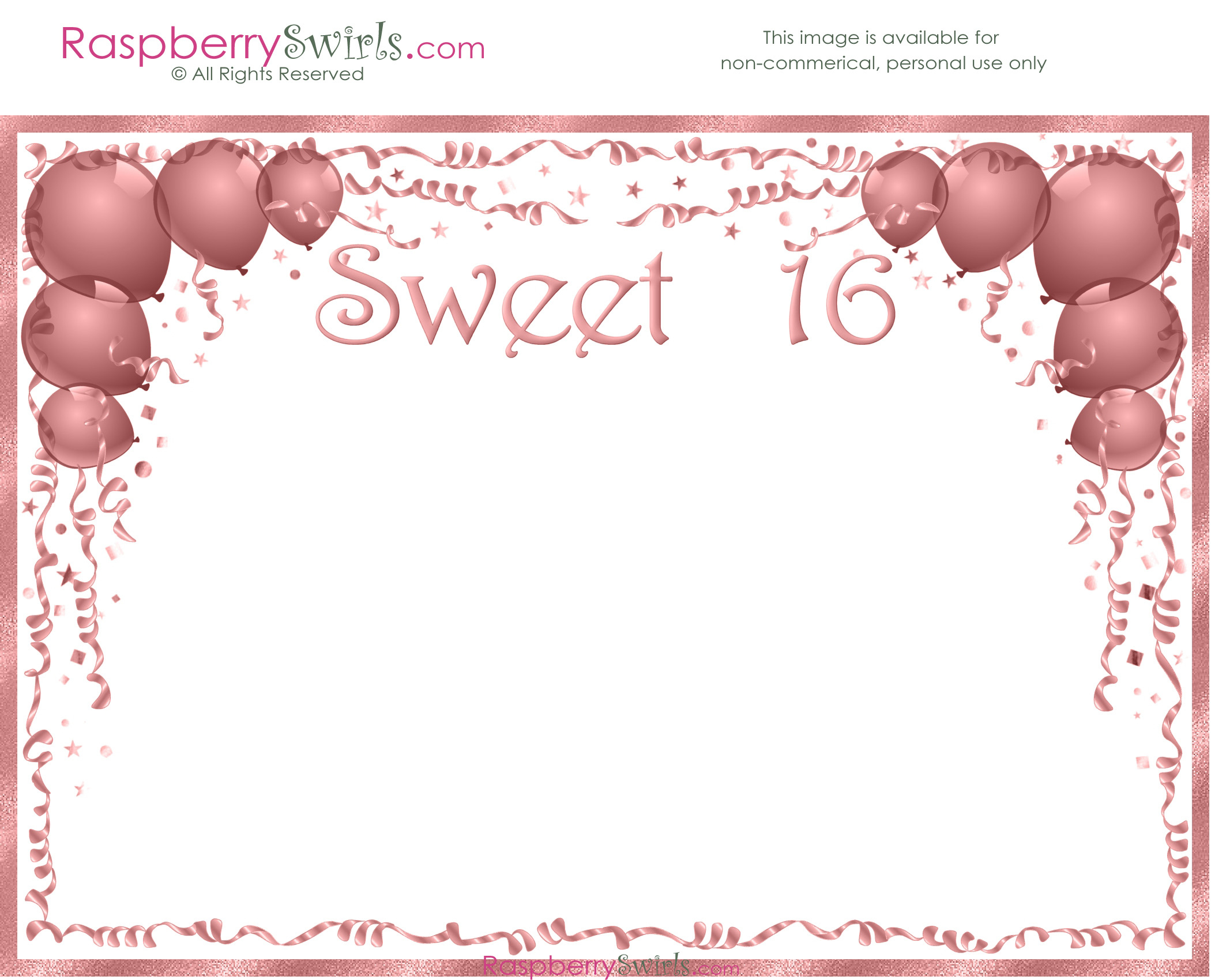Free Sweet 16 Printable Candy Wrappers, Invitations And More with Free Sweet 16 Printables