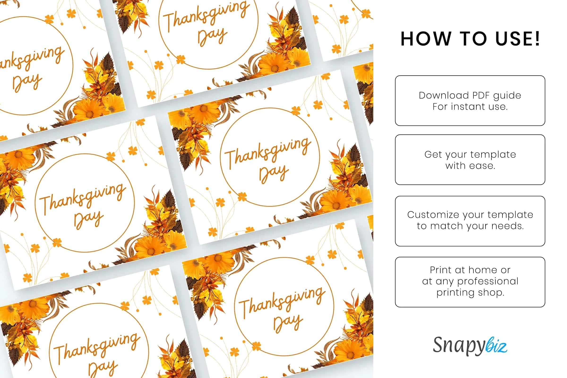 Free Thanksgiving Printable Cards | Snapybiz regarding Free Printable Personalized Thanksgiving Place Cards