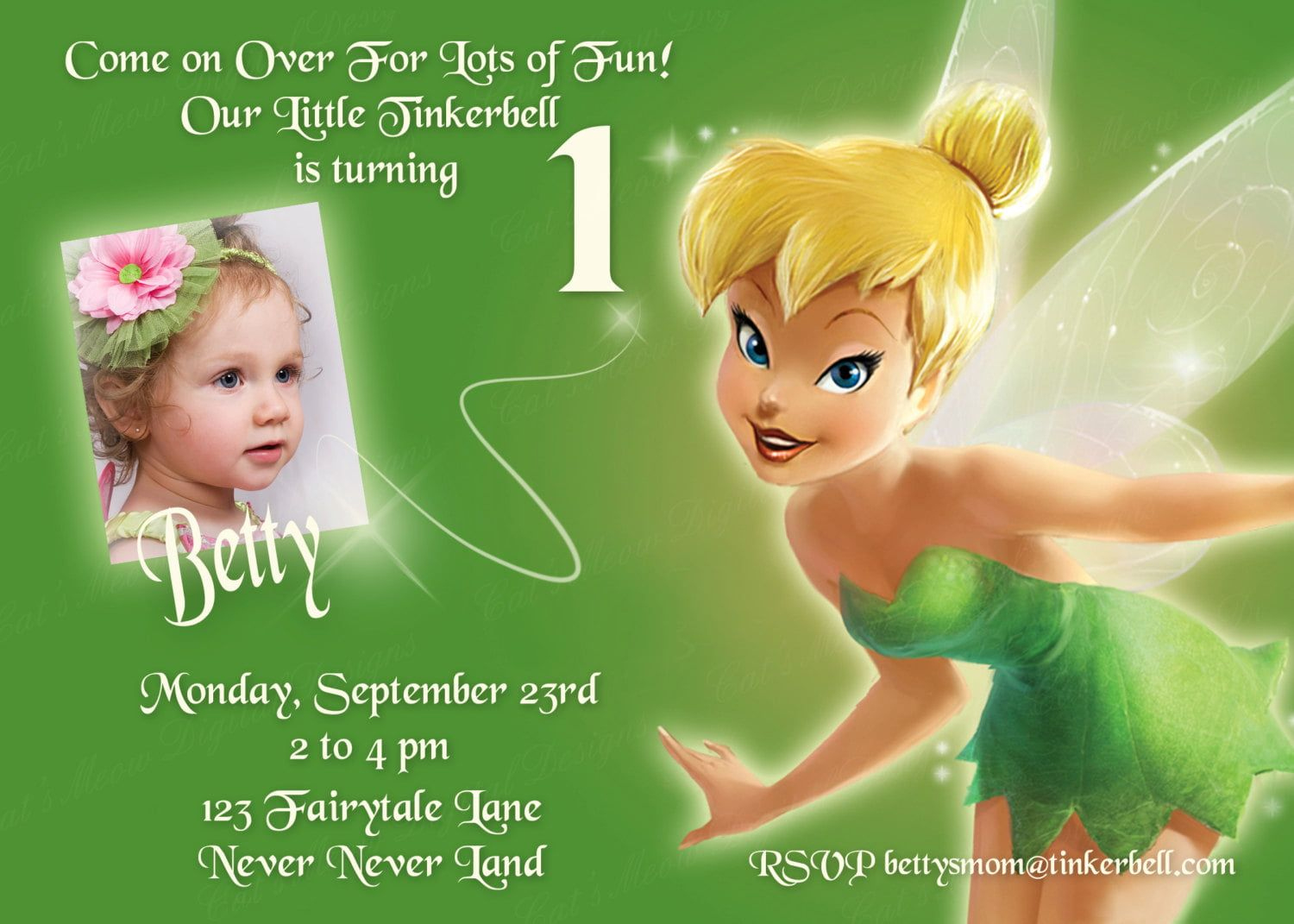 Free Tinkerbell Birthday Invitations | Free Printable Birthday regarding Free Tinkerbell Printable Birthday Invitations