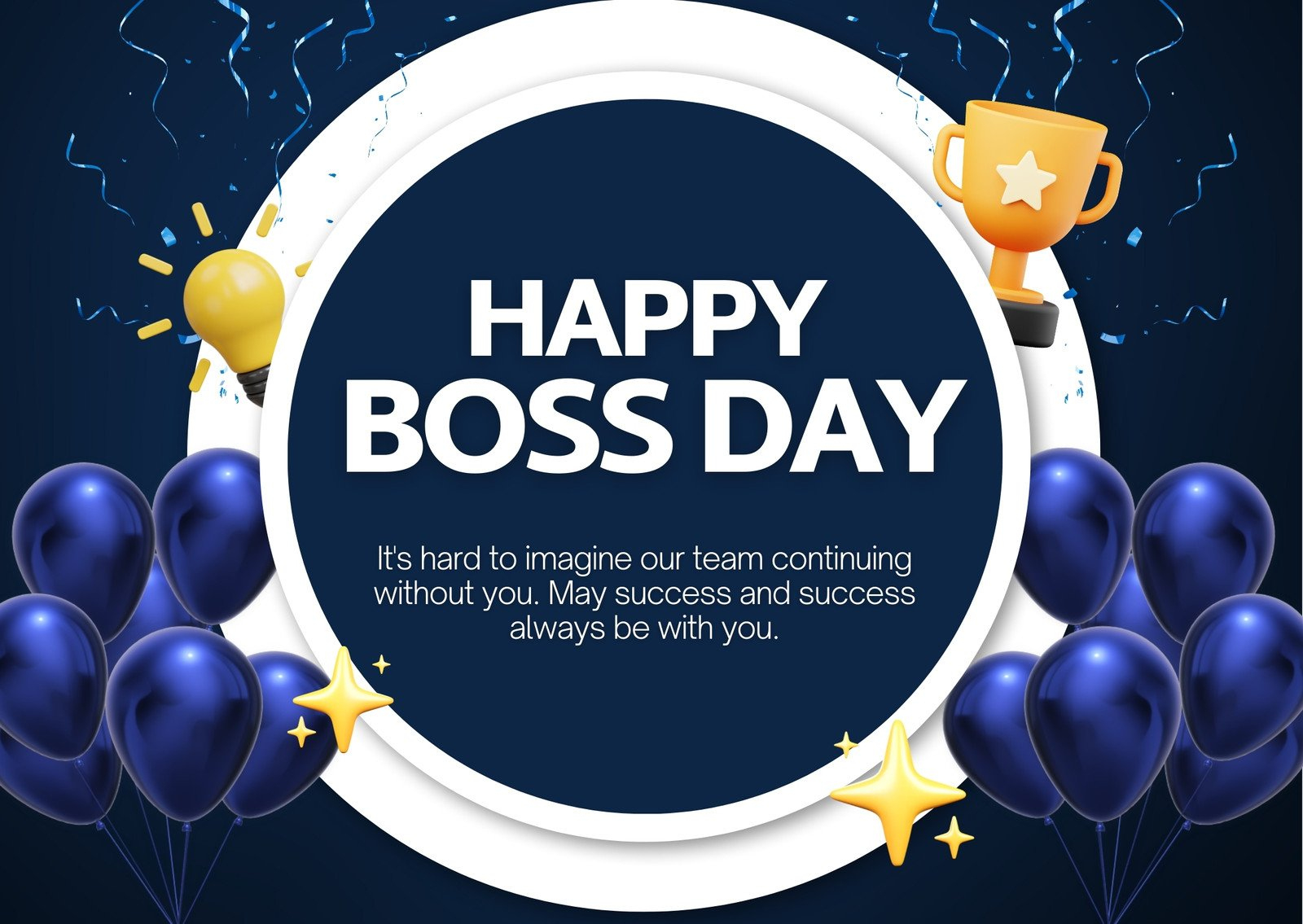 Free To Customize And Print Boss Day Card Templates | Canva with regard to Free Printable Boss&amp;#039;S Day Cards