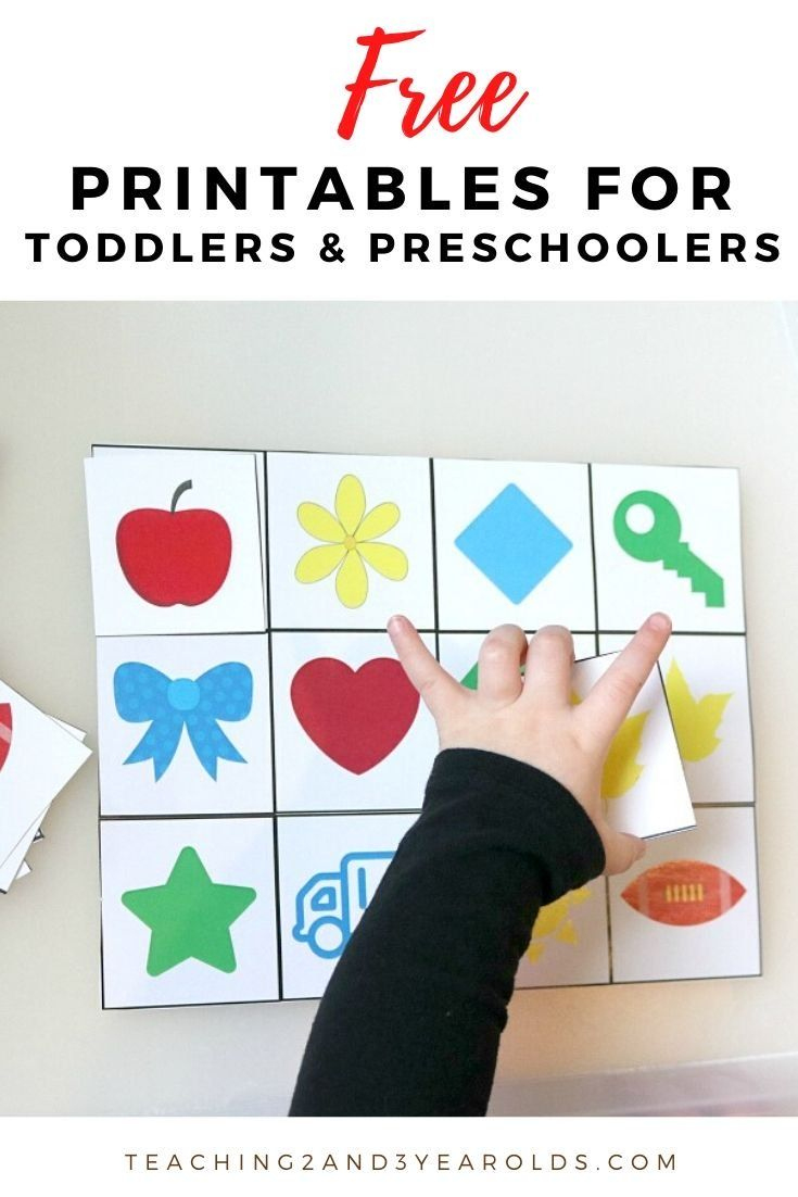 Free Toddler And Preschool Printables | Educational Activities For regarding Toddler Learning Activities Printable Free