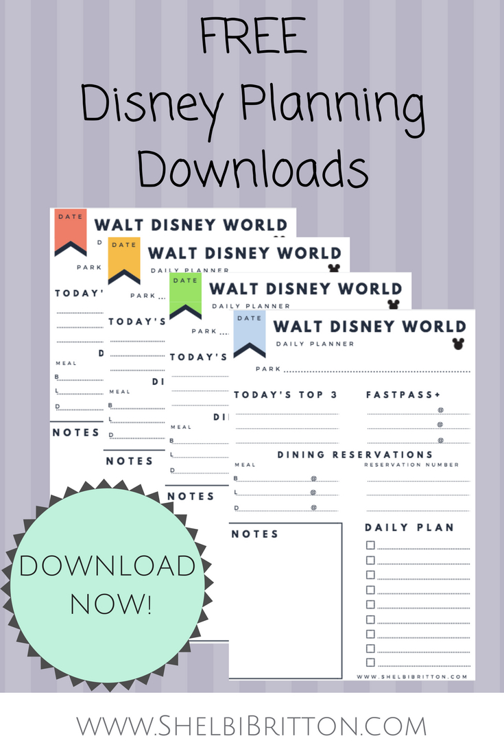 Free Walt Disney World Vacation Planning Printables! Download intended for Free Disney Planning Binder Printables