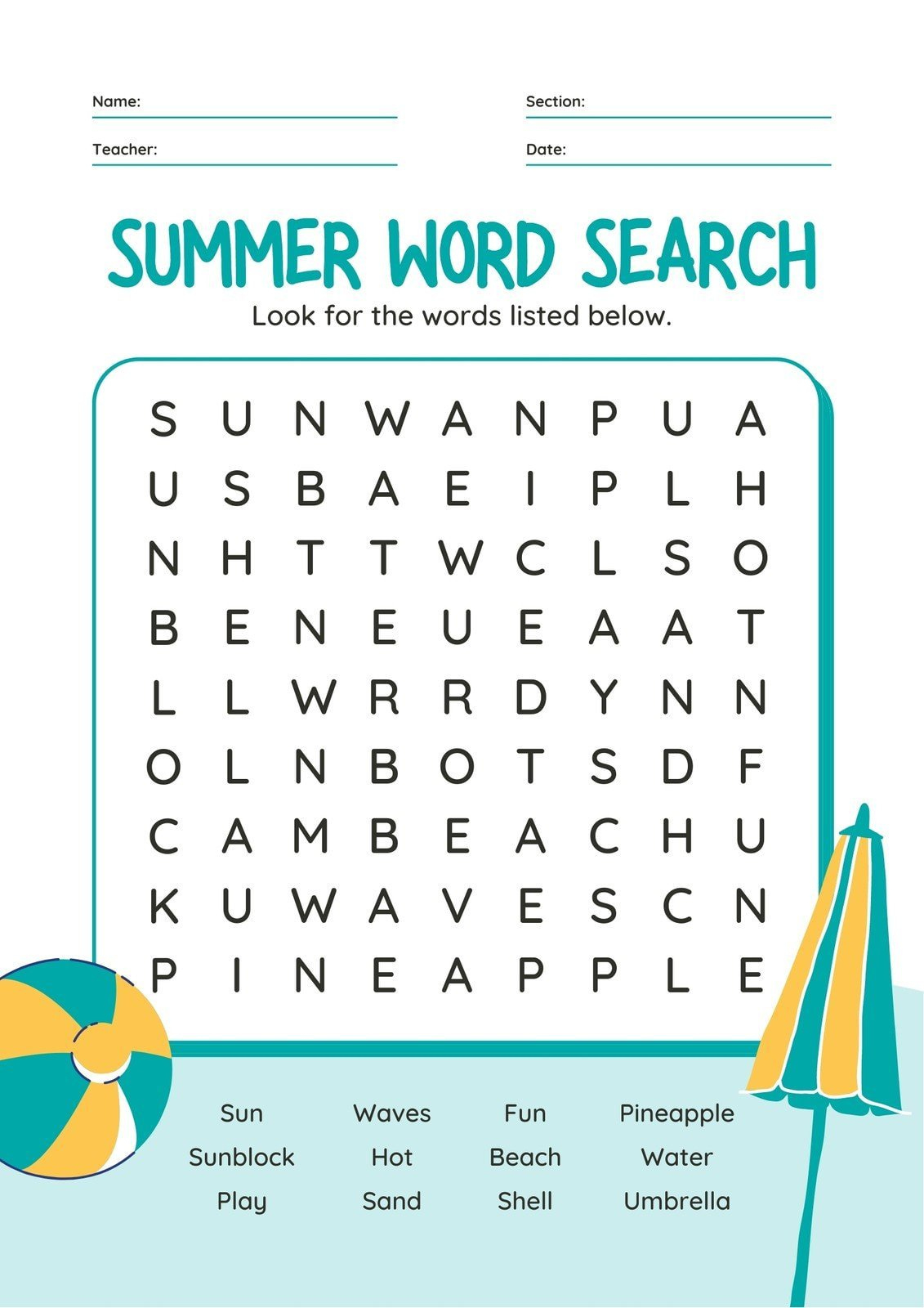 Free Word Search Maker – Make Your Own Word Search | Canva inside Word Search Maker Online Free Printable