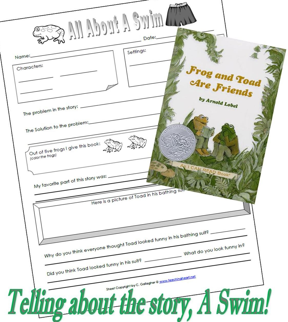 Frog And Toad Are Friends ; A Swim! – Teaching Heart Blog regarding Free Frog And Toad Are Friends Printables