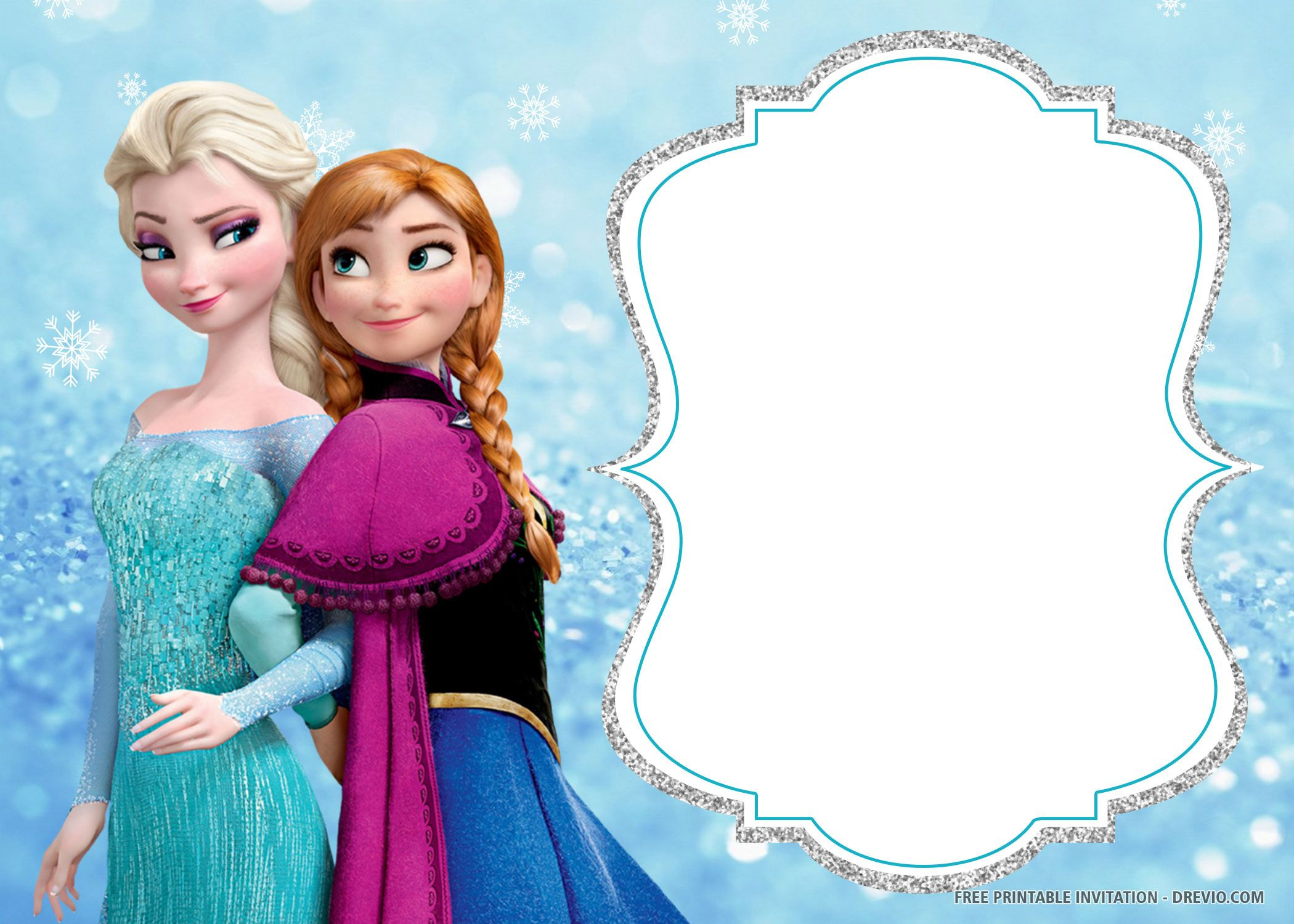 Frozen Birthday Card Template | Frozen Birthday Invitations throughout Free Printable Frozen Birthday Invitations