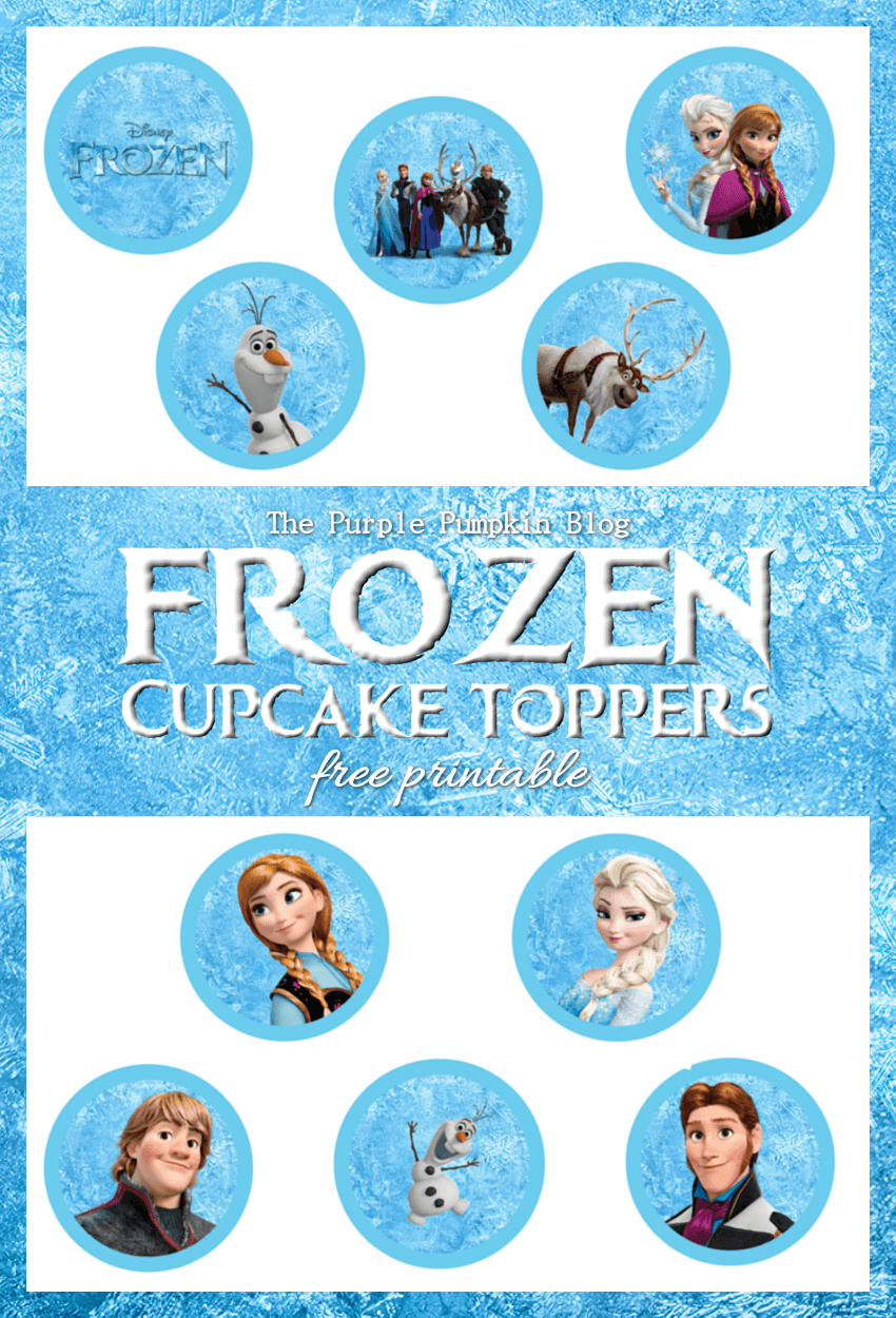 Frozen Cupcake Toppers - Free Printable! intended for Frozen Cupcake Toppers Free Printable