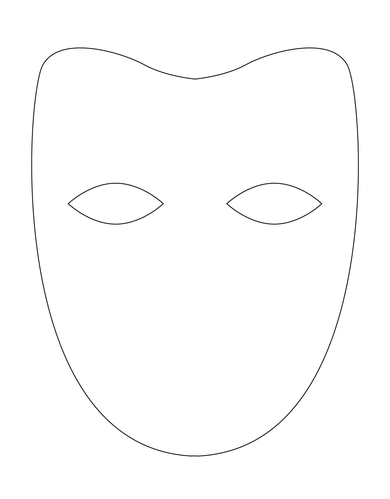 Full Face Mask Template Printable | Mask Template Printable, Mask for Free Printable Face Masks