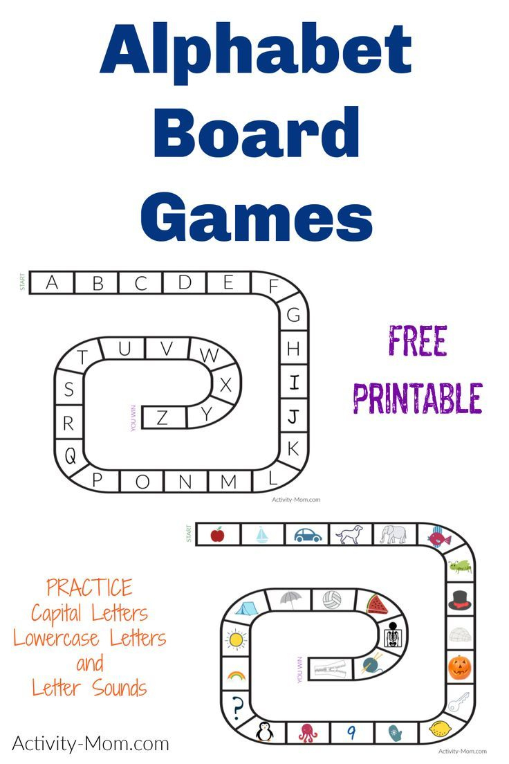 Fun Alphabet Games For Letter Practice with regard to Free Printable Alphabet Board Games