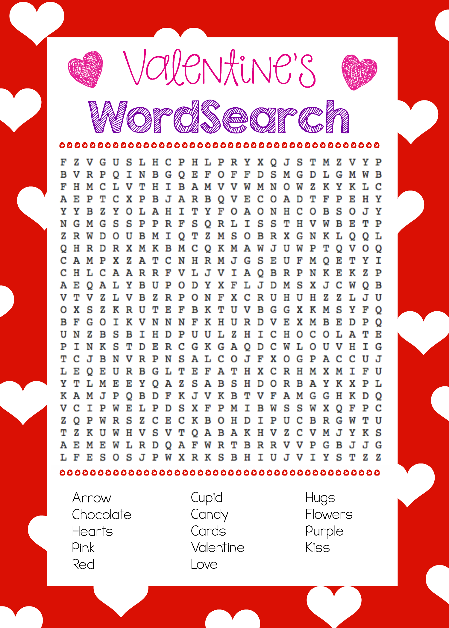 Fun Valentine Games To Print &amp; Play | Valentines Word Search with Free Printable Valentine Party Games For Adults