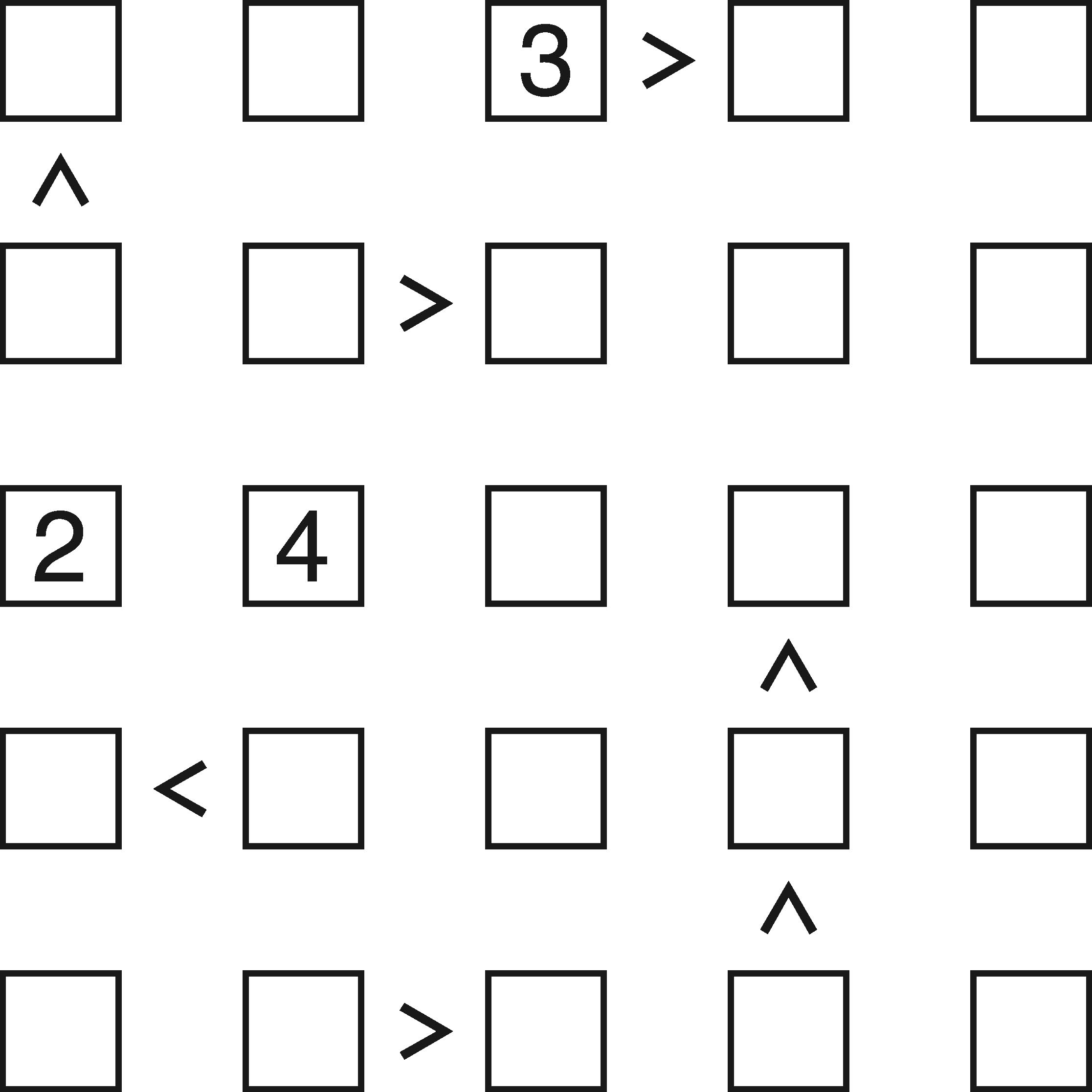 Futoshiki - Puzzler regarding Free Printable Futoshiki Puzzles