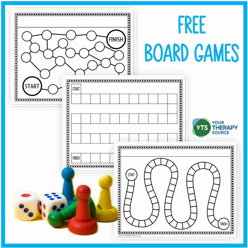 Game Board Printable - Free - Your Therapy Source throughout Free Printable Board Games