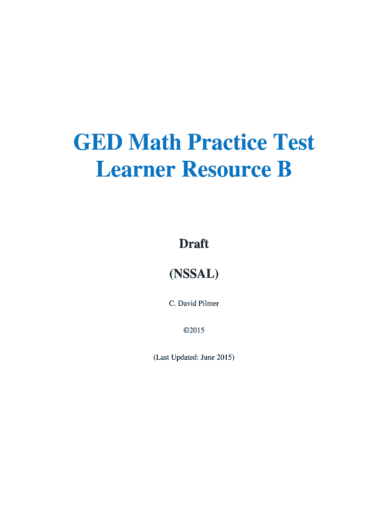 Ged Math Practice Test And Answers Pdf - Fill Online, Printable in Free Printable Ged Practice Test With Answer Key