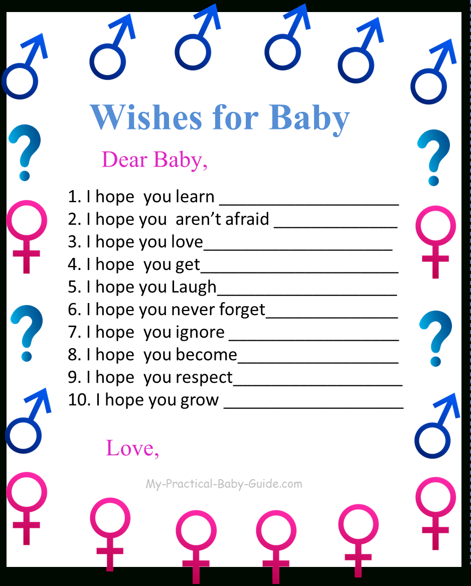 Gender Reveal Baby Shower Ideas - My Practical Baby Shower Guide with Free Gender Reveal Printables