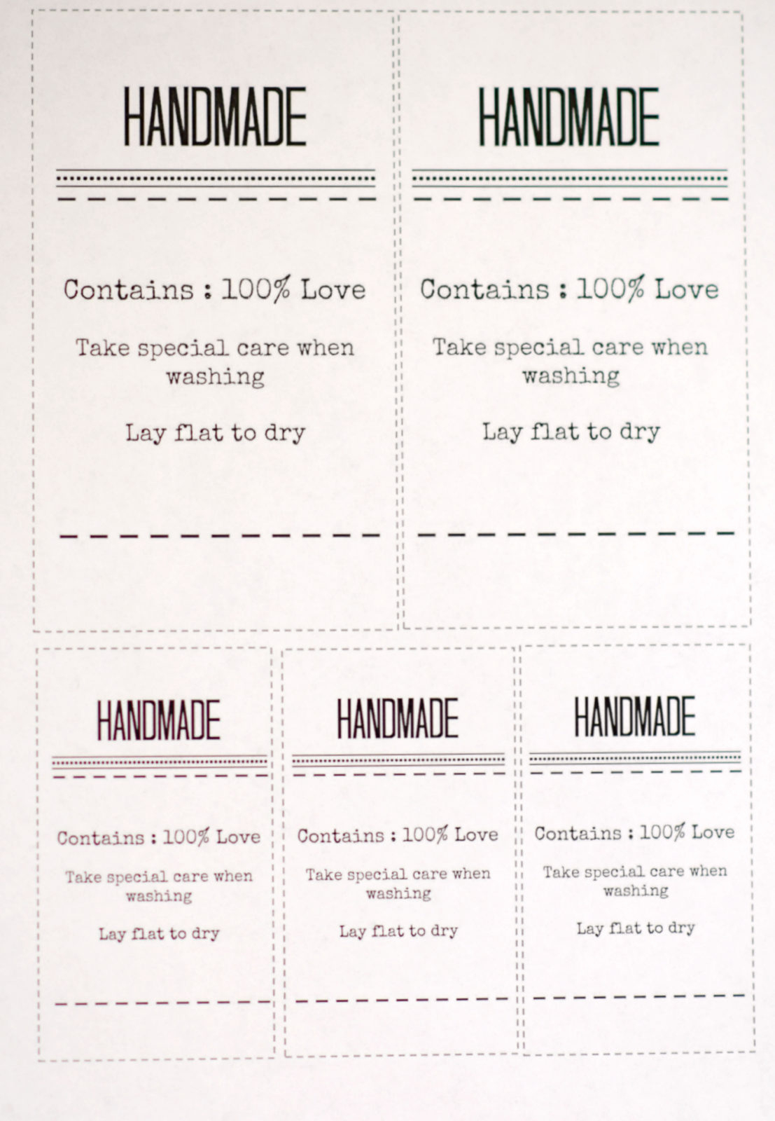 Gift Labels And Tags For Handmade Items – Mama In A Stitch throughout Free Printable Knitting Labels