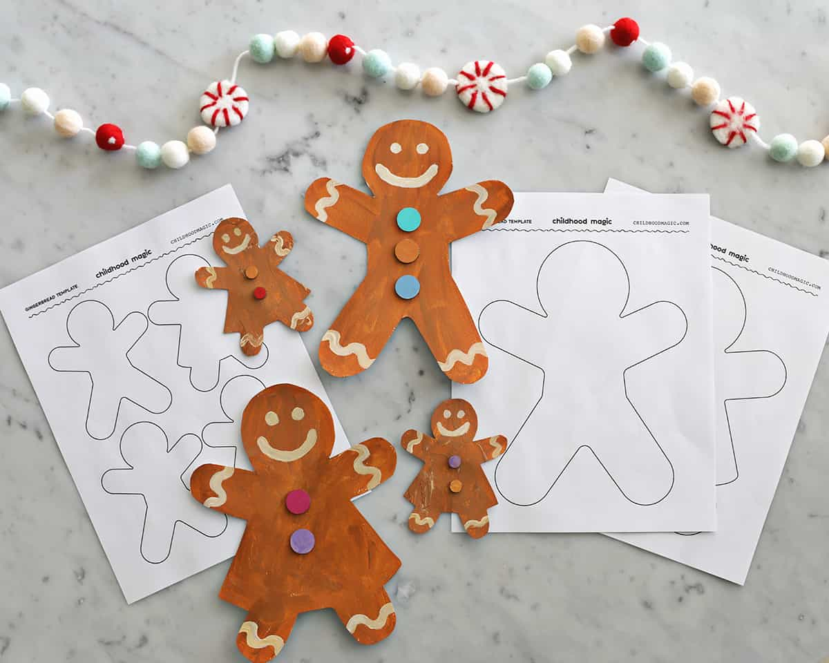 Gingerbread Man Template - Free Printable - Childhood Magic intended for Gingerbread Template Free Printable