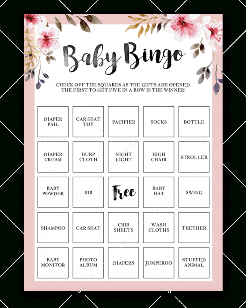 Girl Baby Shower Games Bundle Printable | Instant Download | Free for Printable Baby Shower Bingo Games Free