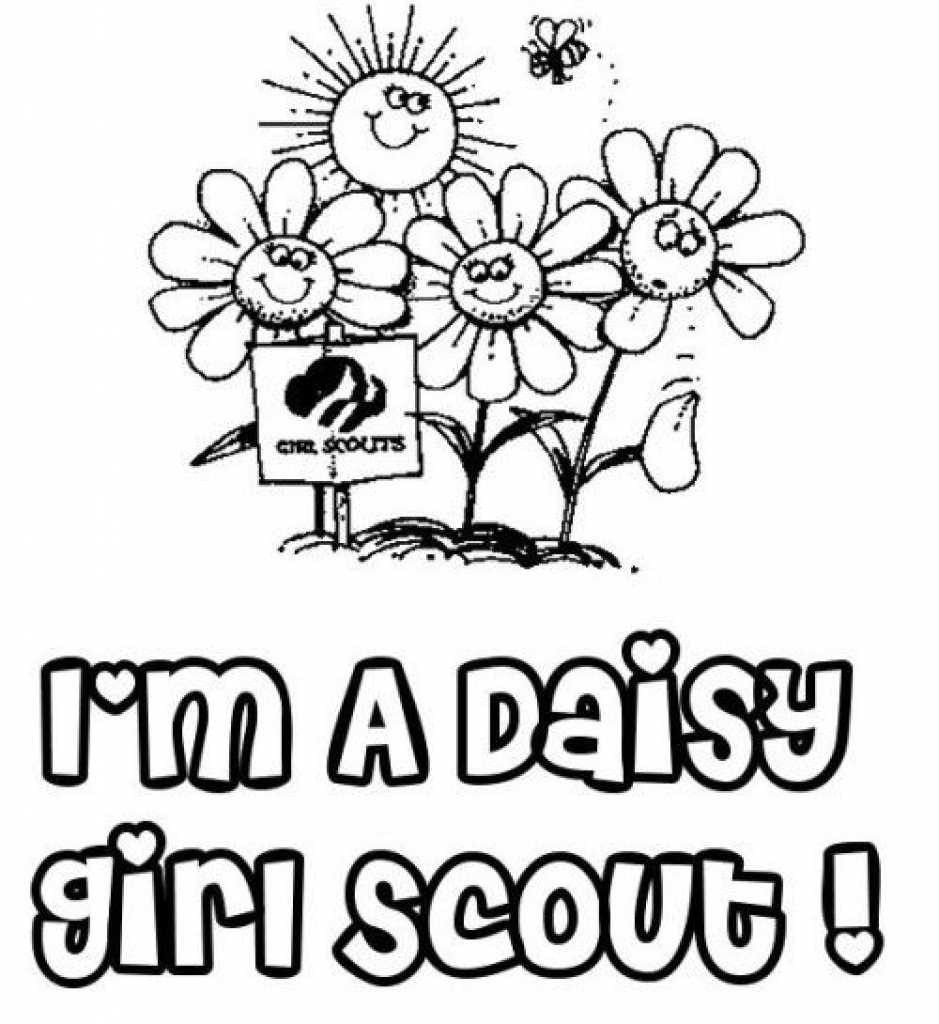 Girl Scout Coloring Pages 15 Awesome Daisy Girl Scouts Coloring within Free Daisy Girl Scout Printables