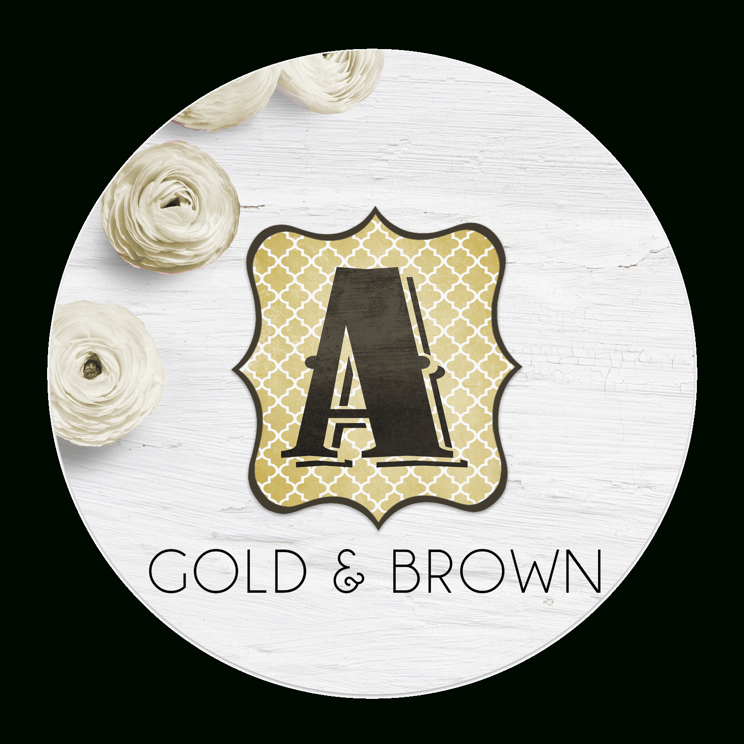 Gold-And-Brown-Banner-Letters - Swanky Design Co. with regard to Diy Swank Free Printable Letters