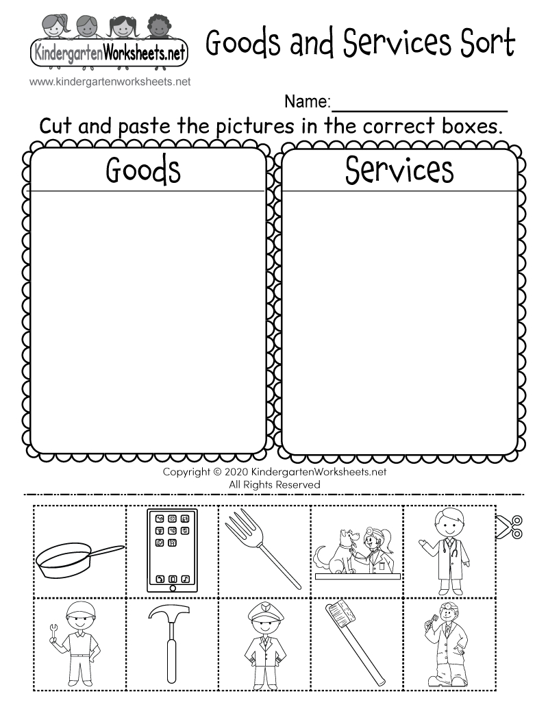 Goods And Services Worksheet - Free Printable, Digital, &amp;amp; Pdf throughout Free Printable Customer Service Worksheets