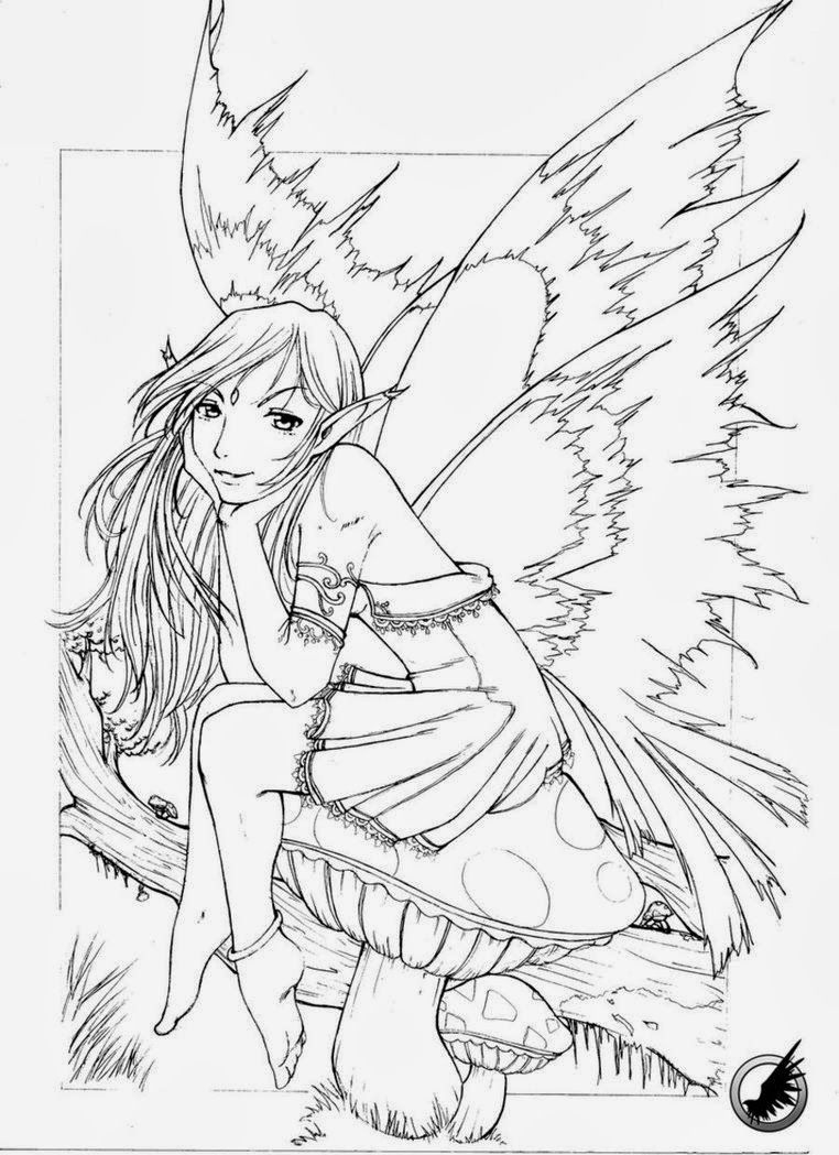 Gothic Coloring Pages For Adults - Bing Images | Fairy Coloring inside Free Printable Coloring Pages For Adults Dark Fairies