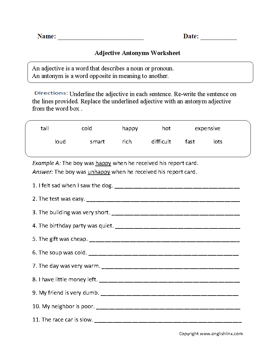 Grammar Worksheets | Parts Of Speech Worksheets with Free Printable Parts of Speech Worksheets