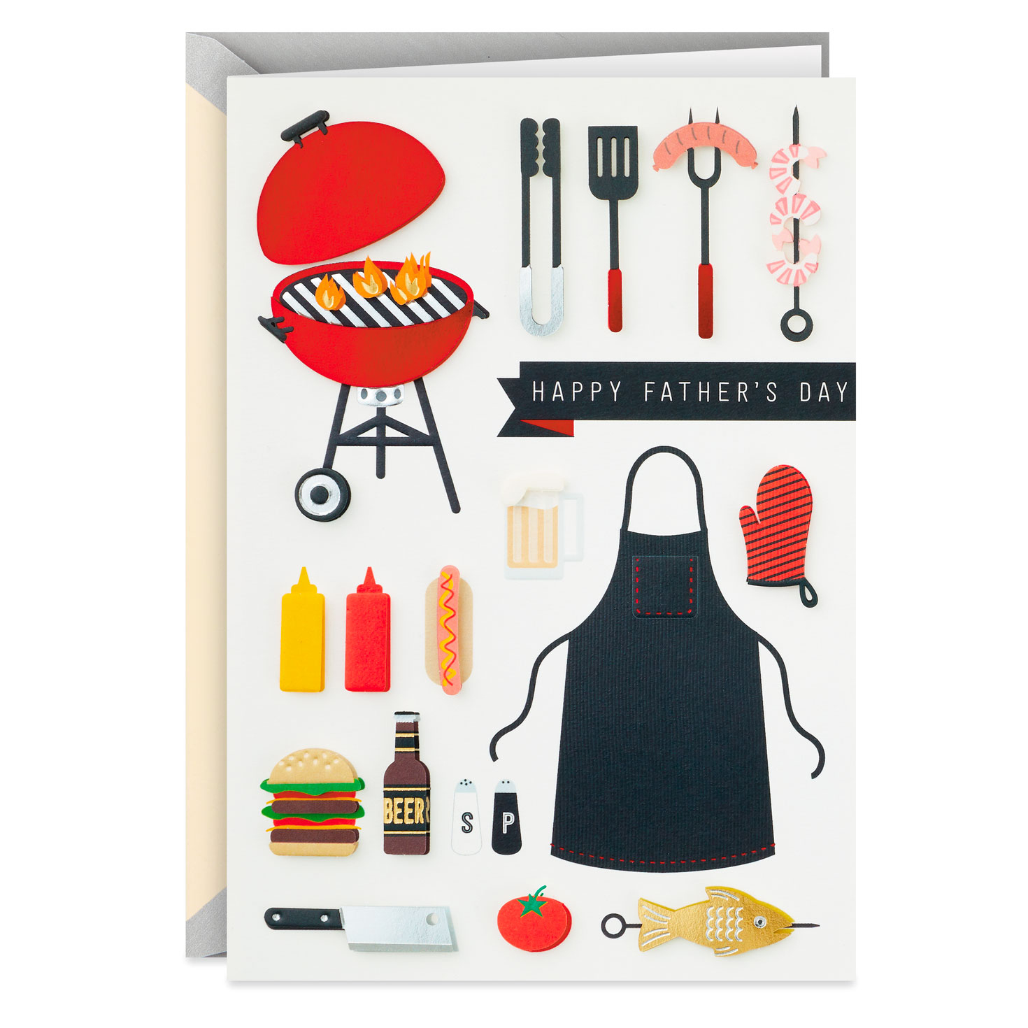 Grilling And Barbecue Collage Father&amp;#039;S Day Card - Greeting Cards within Hallmark Free Printable Fathers Day Cards