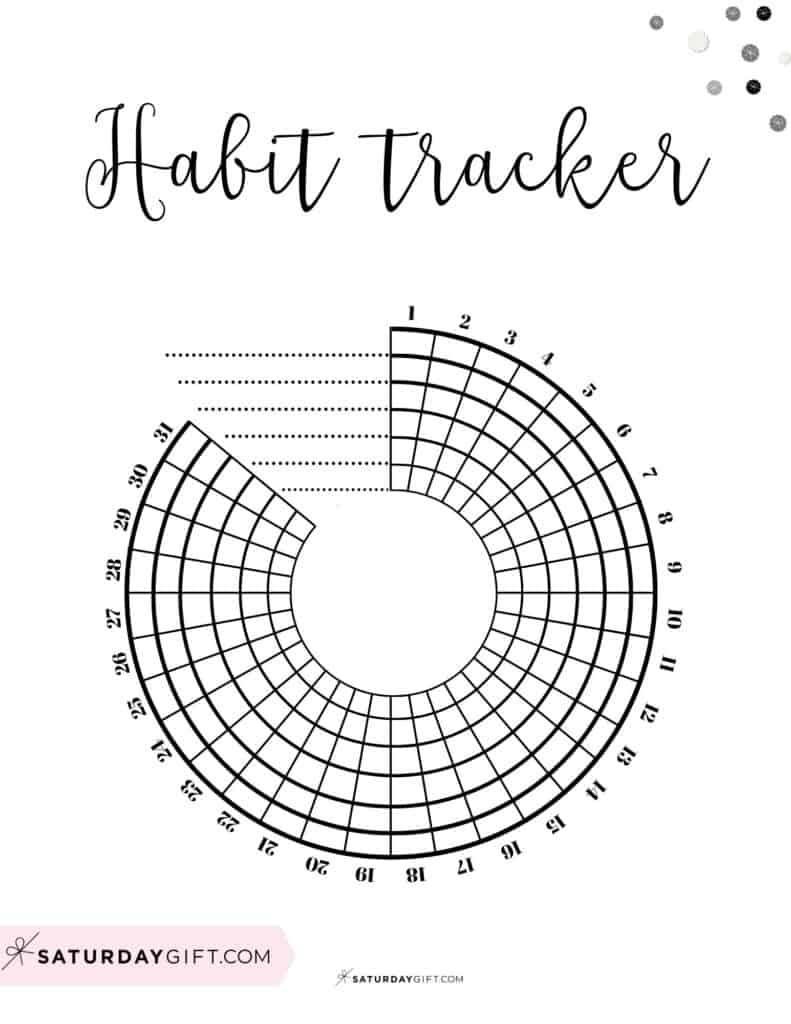 Habit Tracker Printable - 43 Cute &amp;amp; Free Printable Habit Trackers with regard to Habit Tracker Free Printable