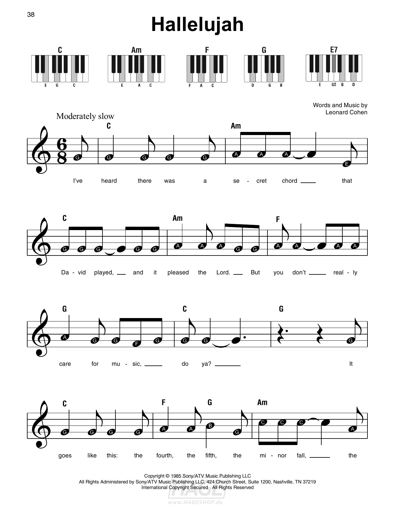 Hallelujah Piano Notes Letters with Hallelujah Easy Piano Sheet Music Free Printable