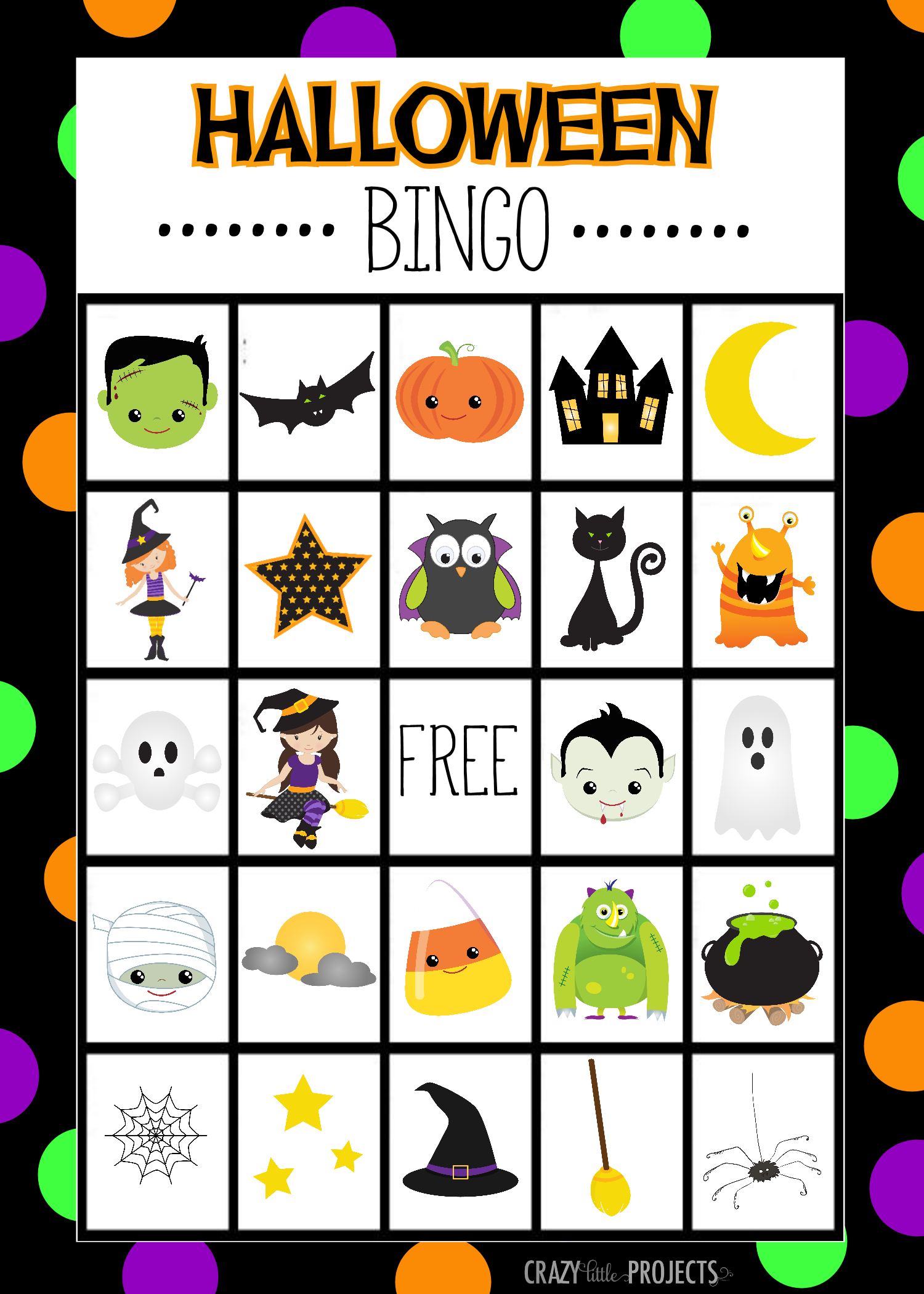 Halloween Bingo Board | Halloween Preschool, School Halloween with Free Printable Halloween Bingo Cards