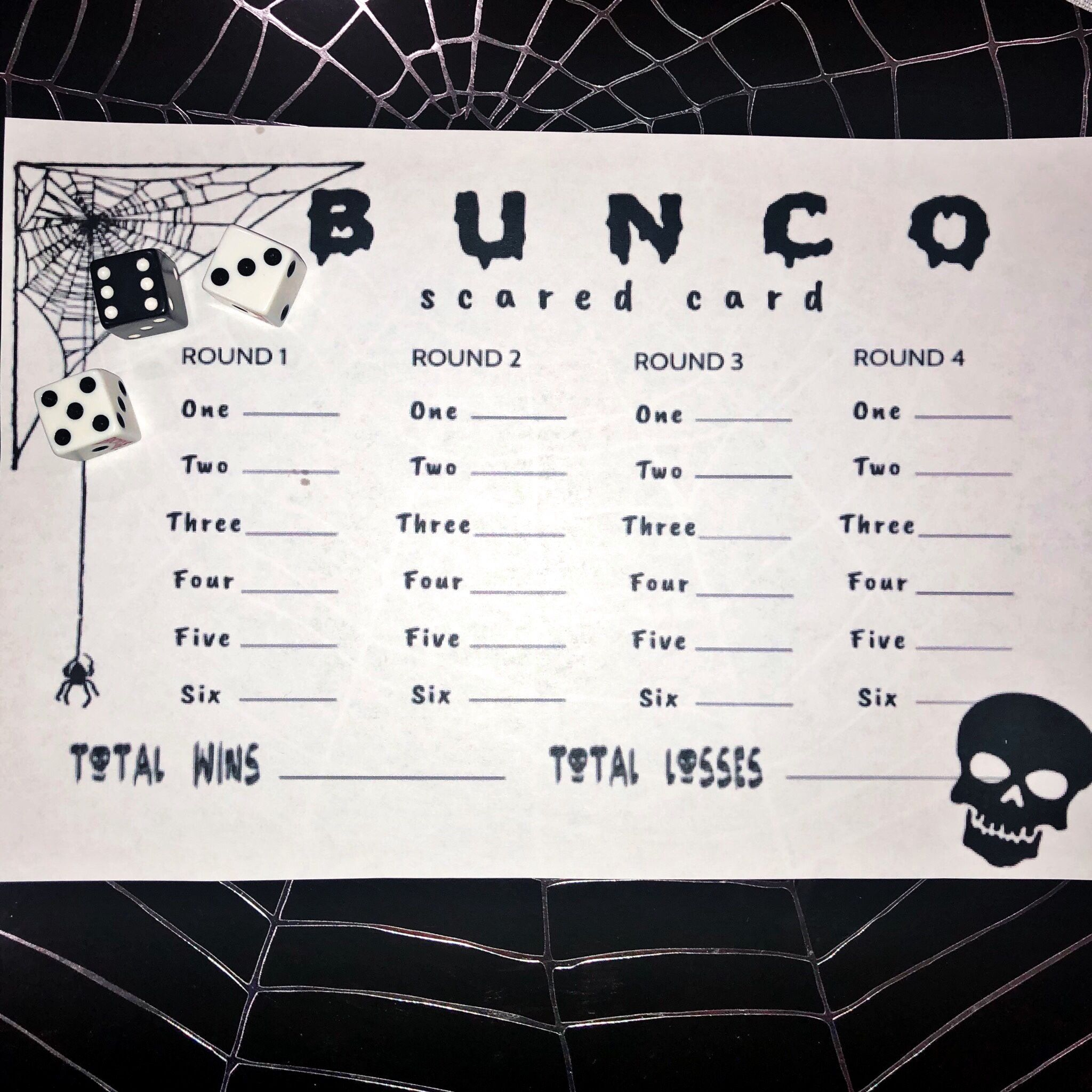 Halloween Bunco Free Printable — Inspired2Party | Halloween Bunco for Free Printable Halloween Bunco Score Sheets