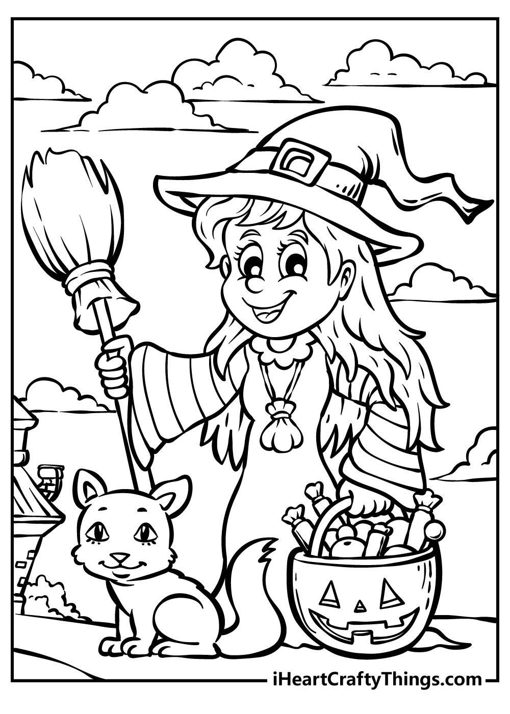 Halloween Coloring Pages (100% Free Printables) with Free Online Printable Halloween Coloring Pages